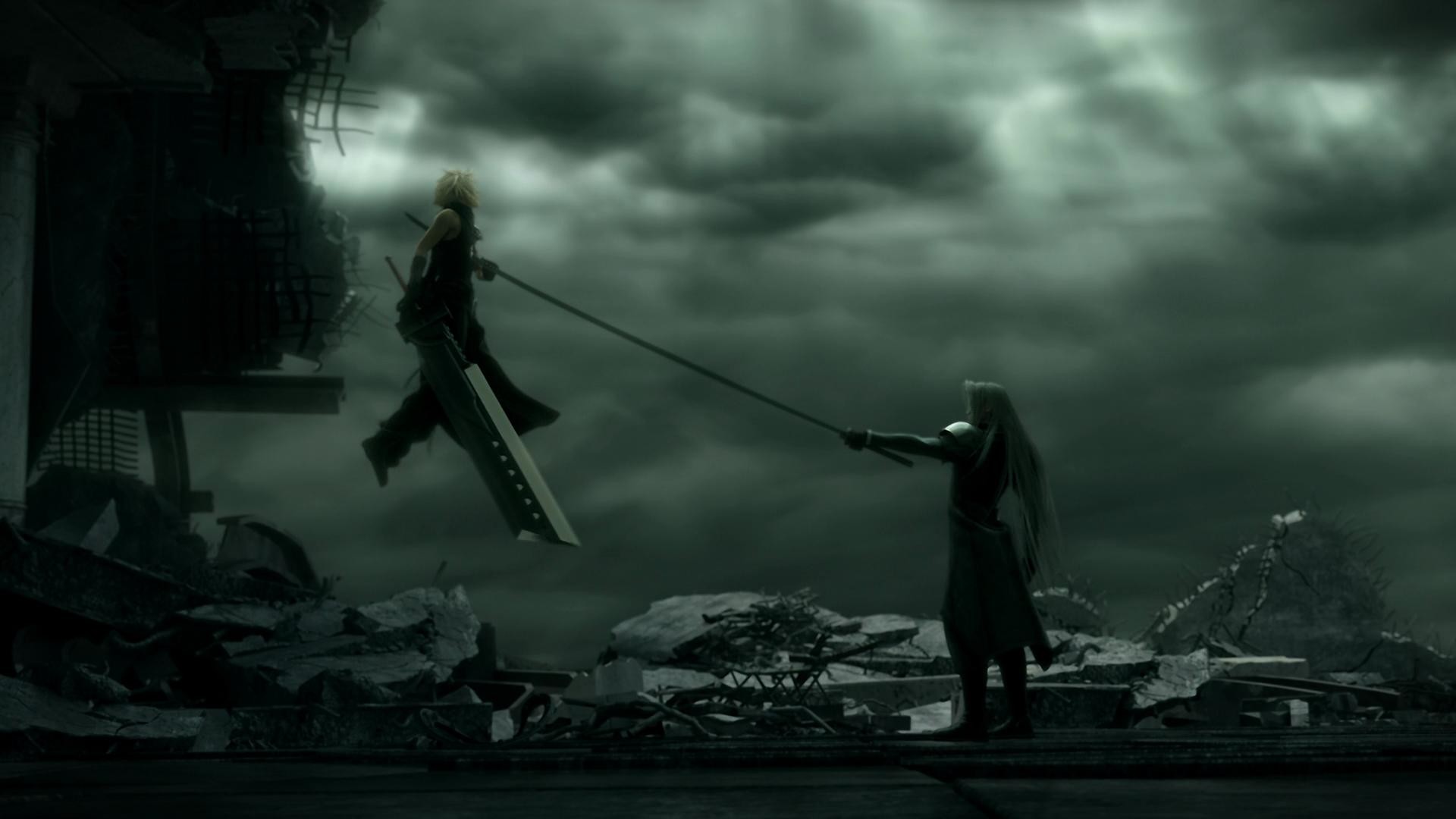 1920x1080 Cloud-and-Sephiroth-from-FF-Advent-Children-wallpaper-