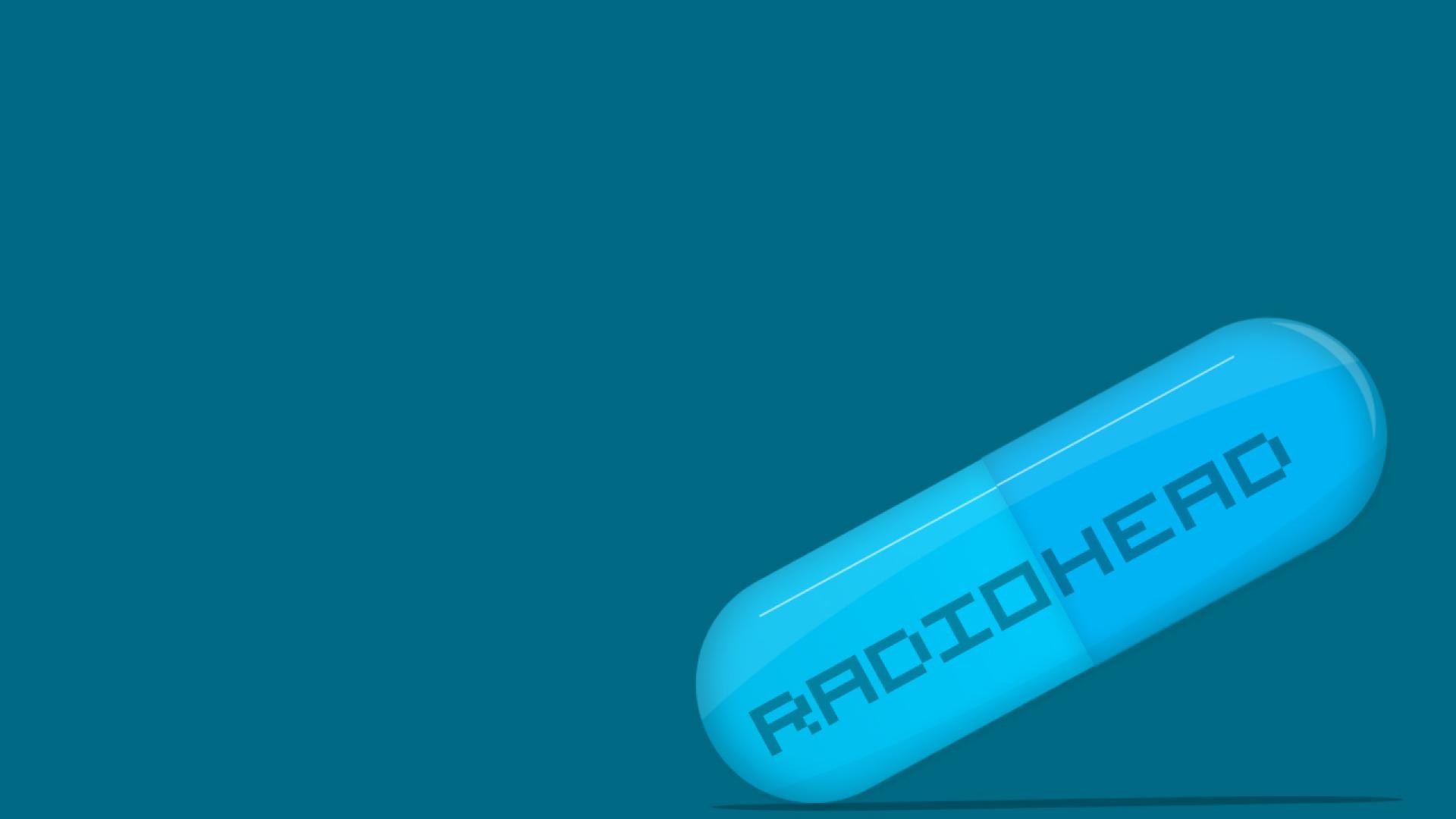 1920x1080 Minimalistic radiohead medicine pill desktop hd wallpaper.