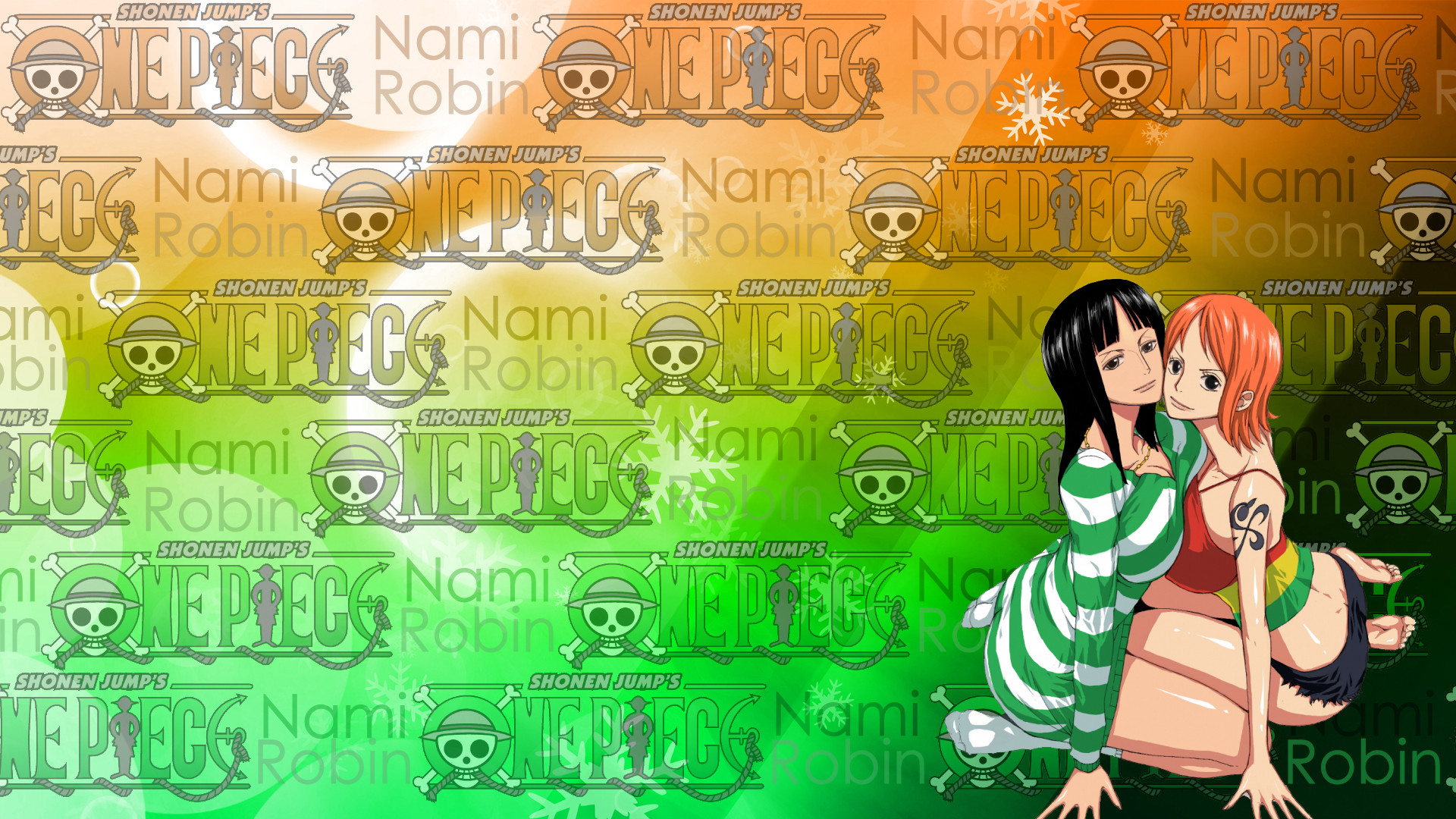 1920x1080 ... Nami X Robin Wallpaper by vJpCreate