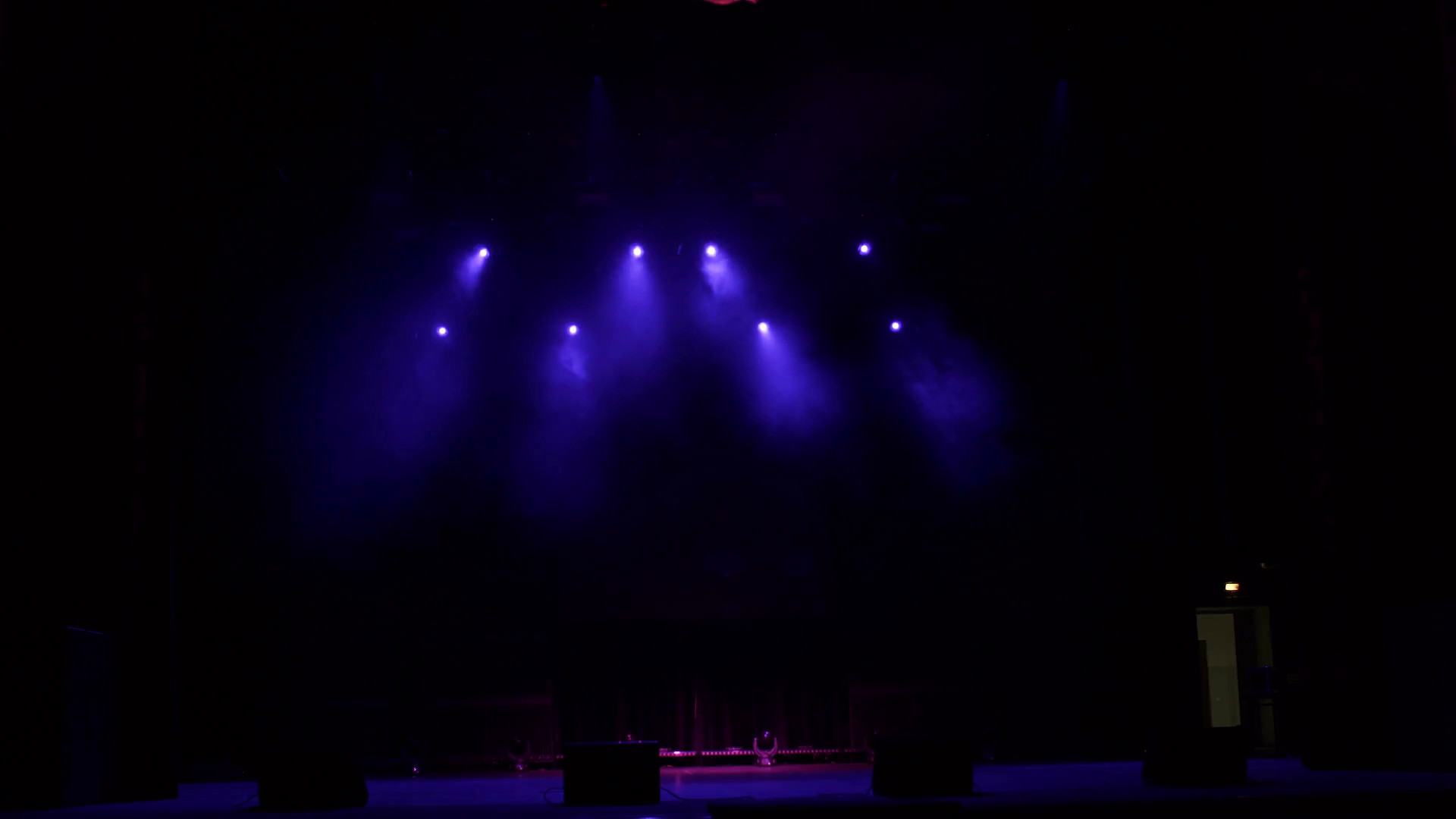 1920x1080 Stage Lighting Background. Stage lights. Several projectors in the dark. 4k  Stock Video Footage - VideoBlocks