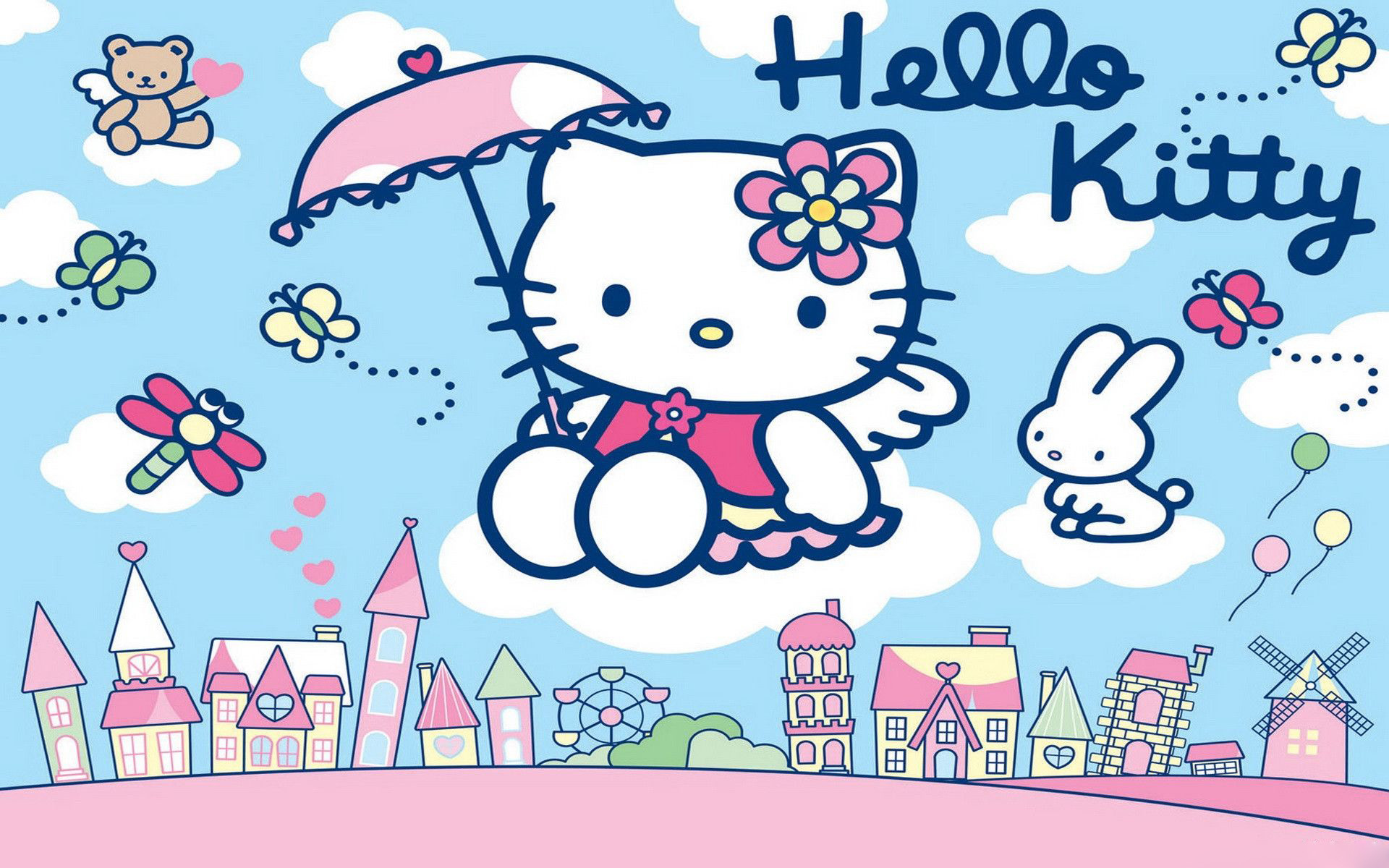 1920x1200 Hello Kitty Wallpapers HD Free Download.