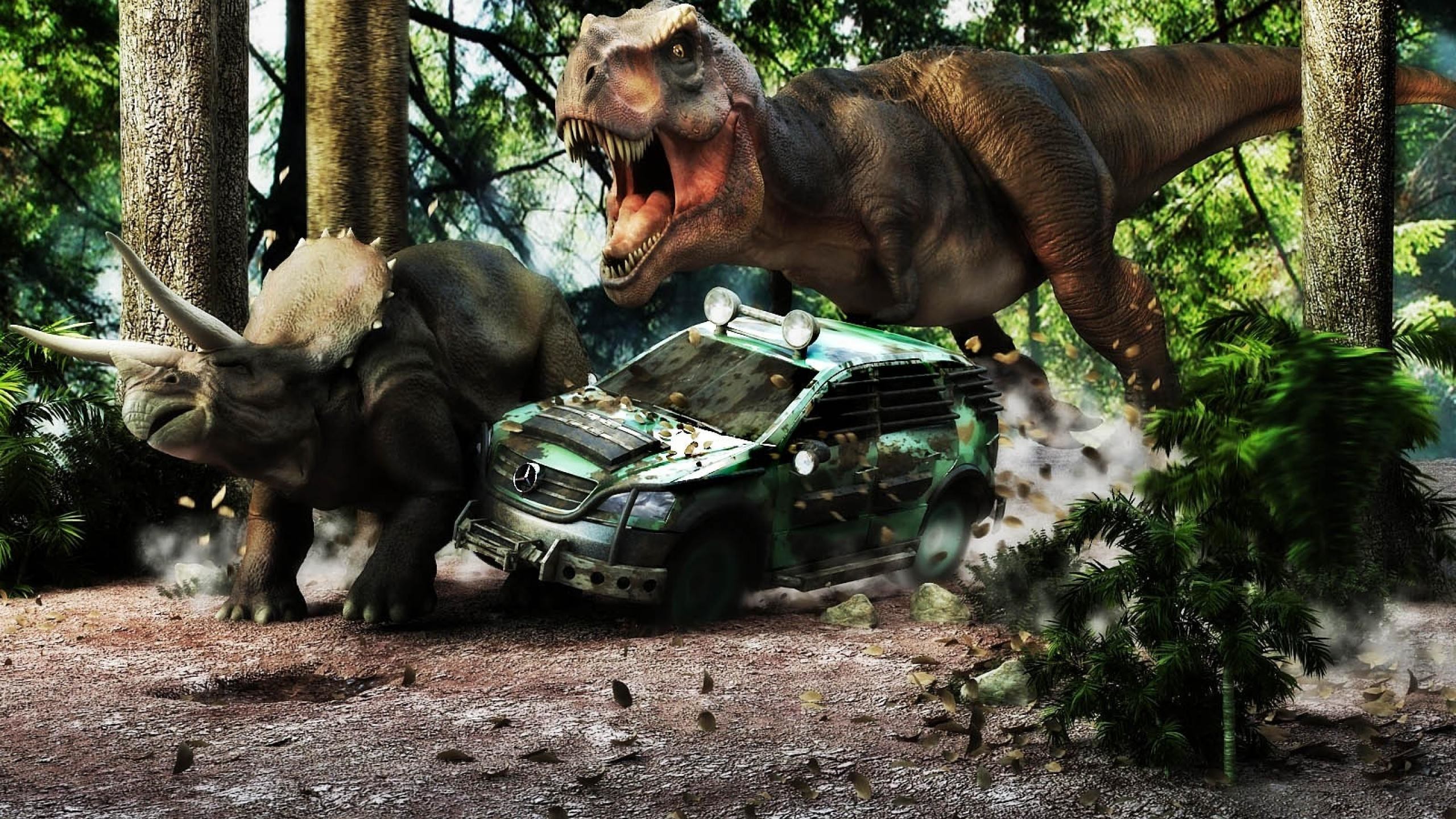 2560x1440 Jurassic Park T-rex Wallpaper Full Hd