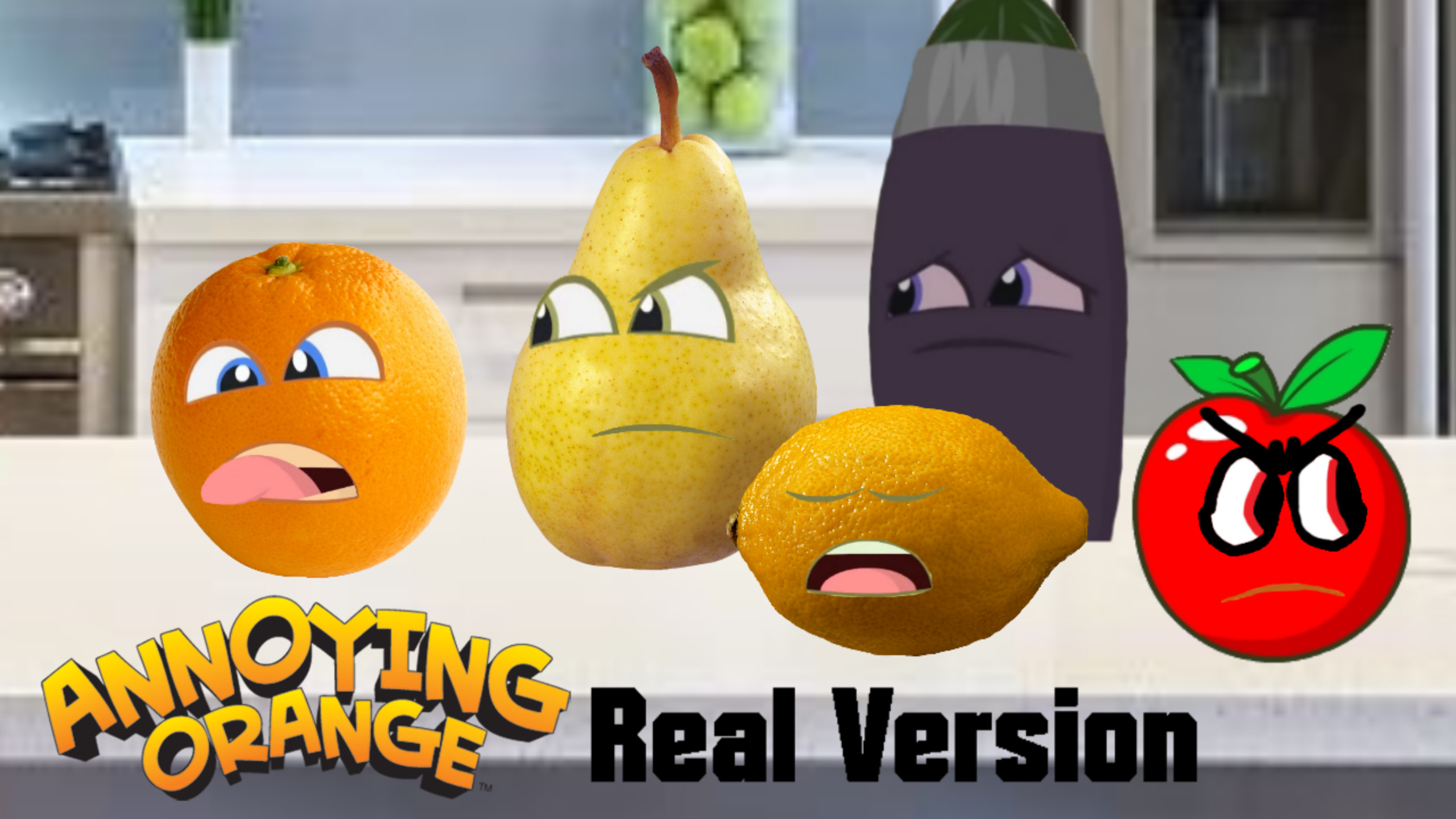 2560x1440 Annoying Orange Real Version (Channel Art)