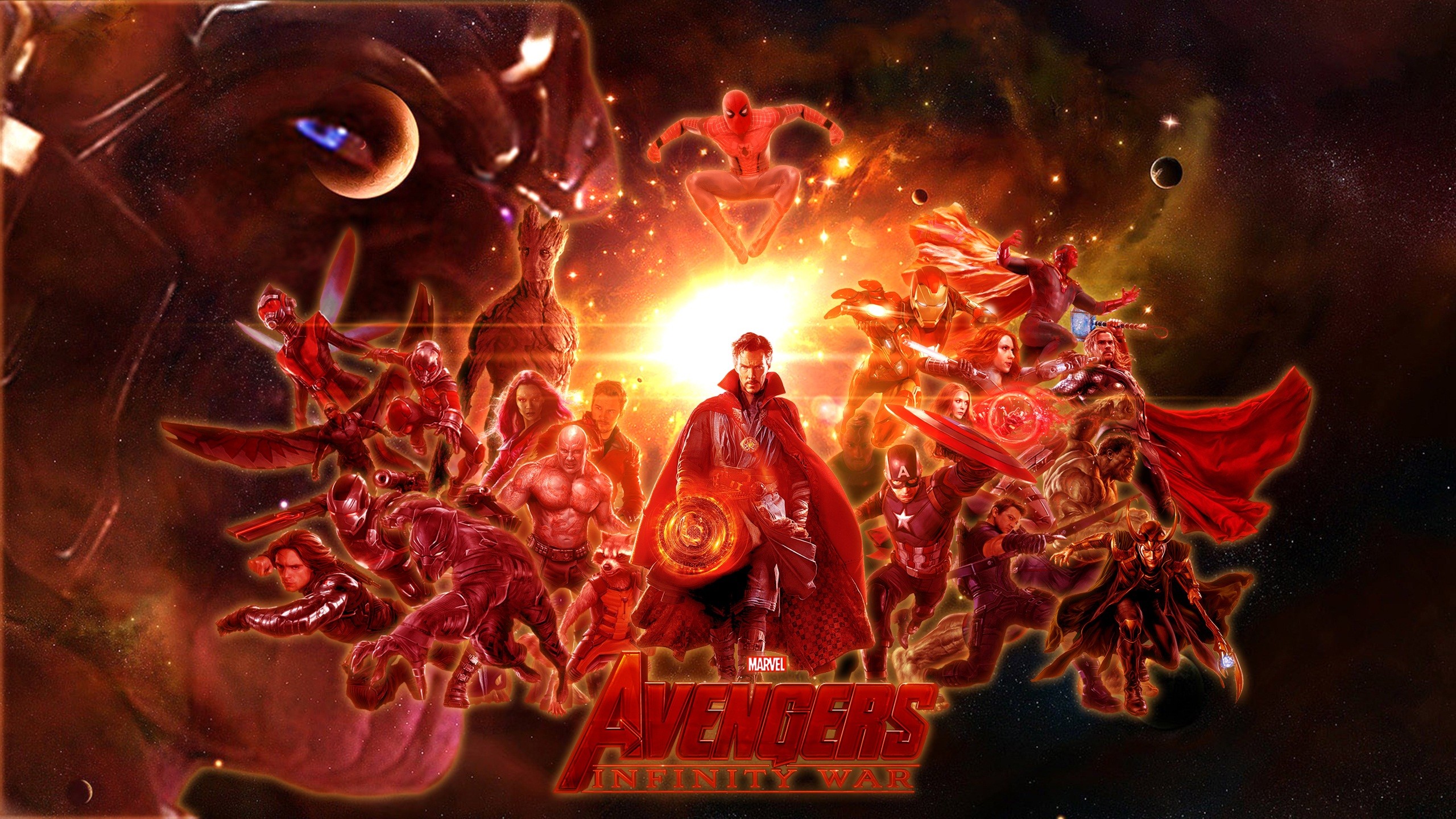 2560x1440 Avengers Infinity War Desktop Wallpaper