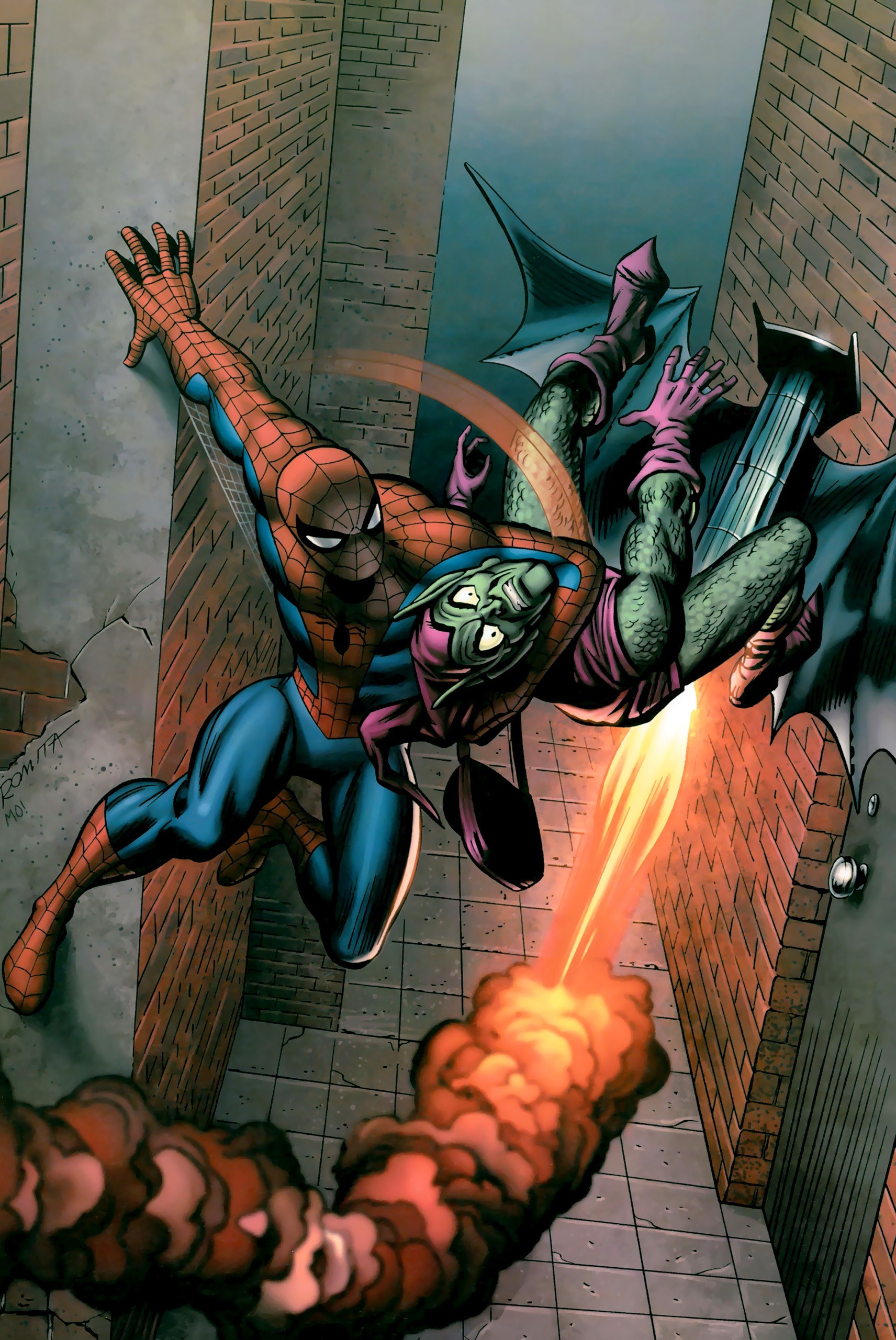 1712x2560 Green Goblin and Spider Man 1