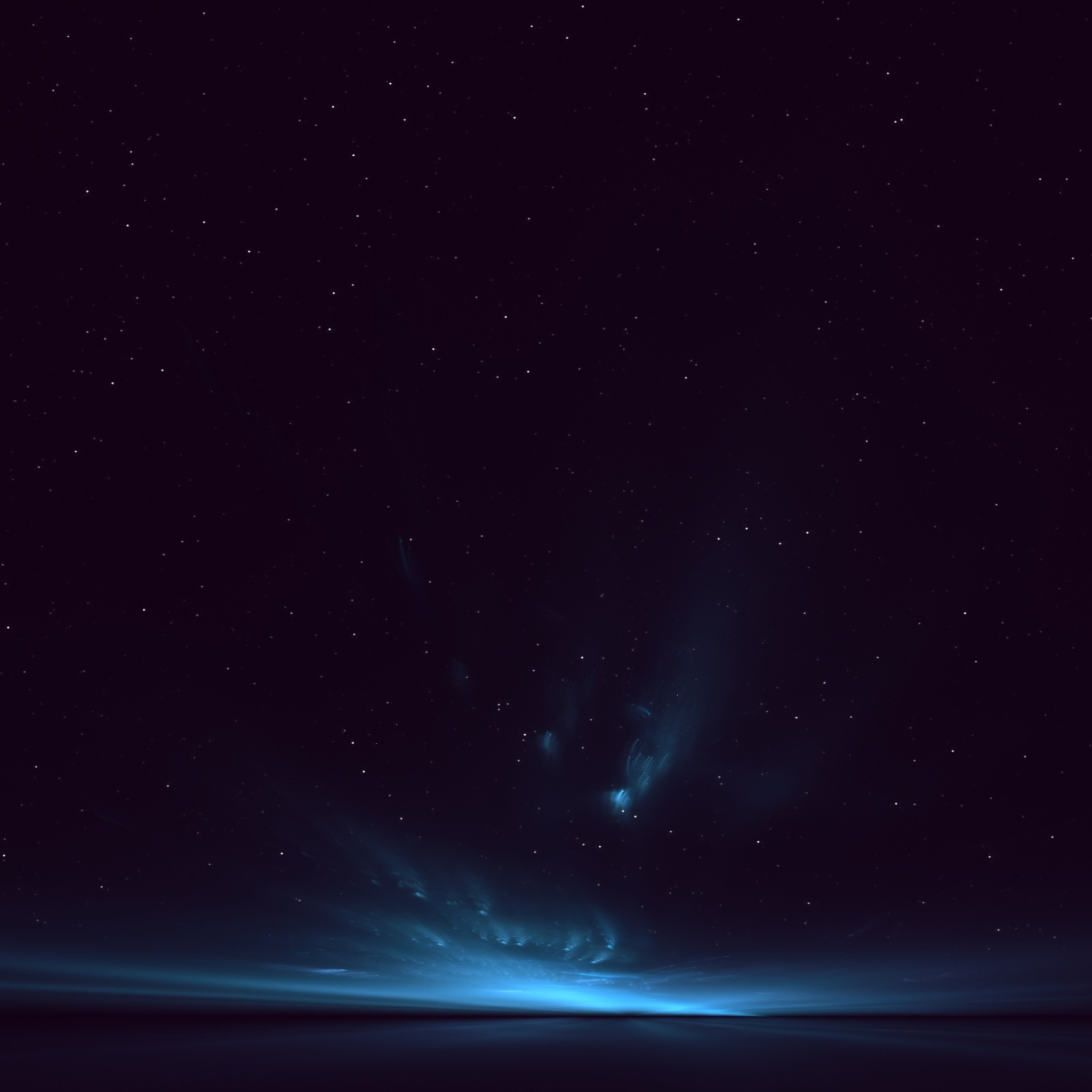 2048x2048 Preview wallpaper light, sky, stars, background 