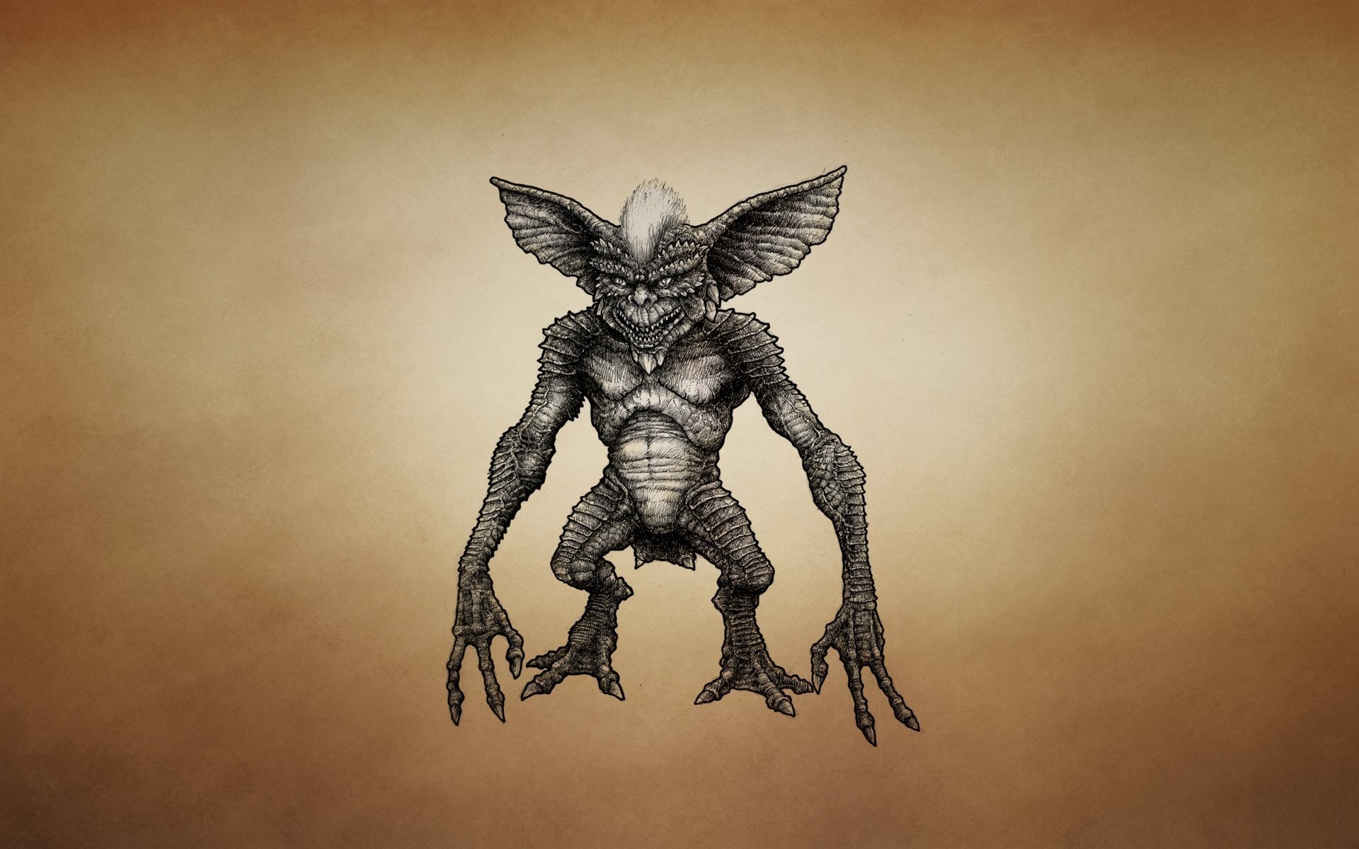 1920x1200 gremlins gremlins mythical creature dusky background mohawk toothy eared