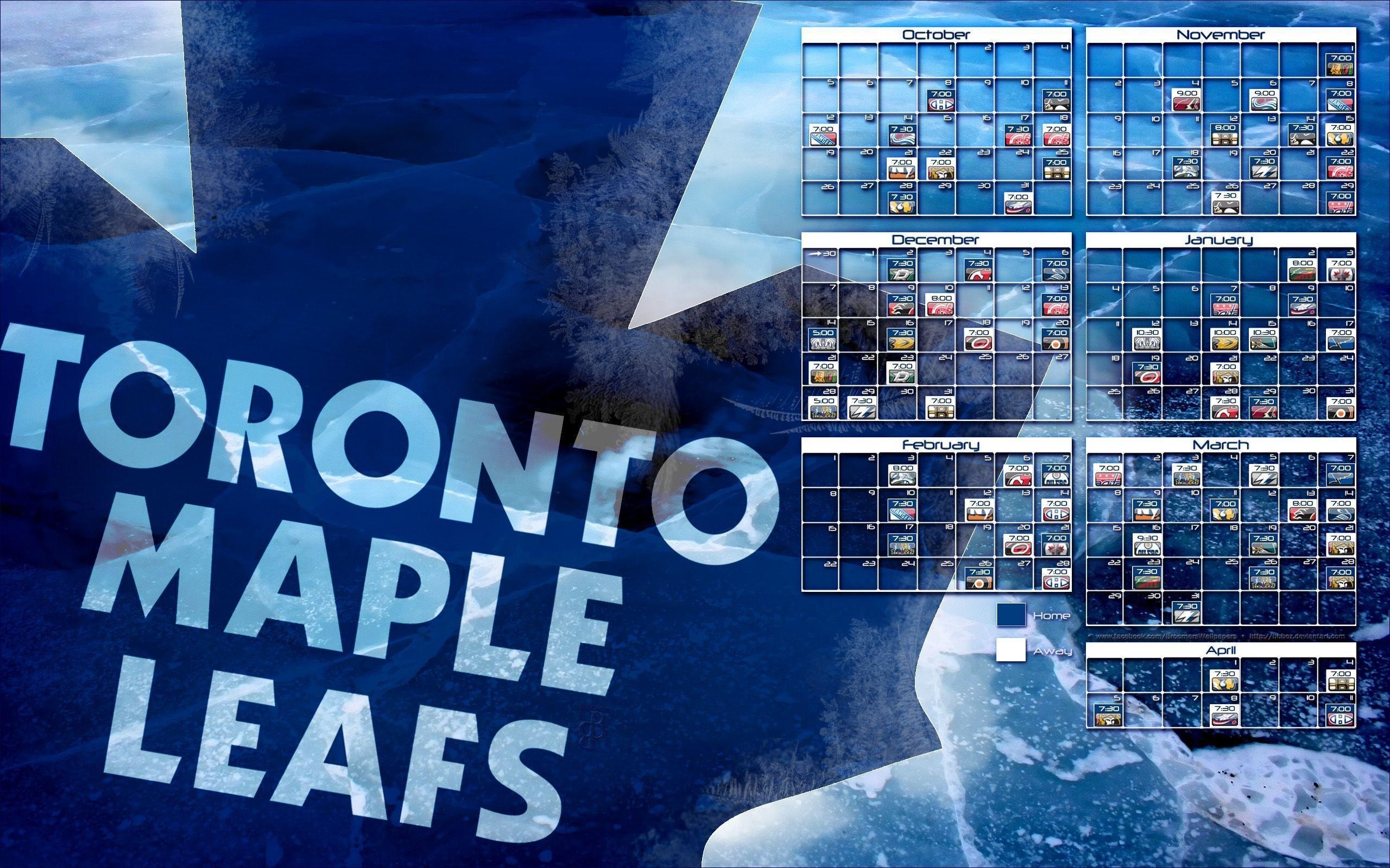 2560x1600 2014-2015 Toronto Maple Leafs schedule wallpaper by bbboz on .