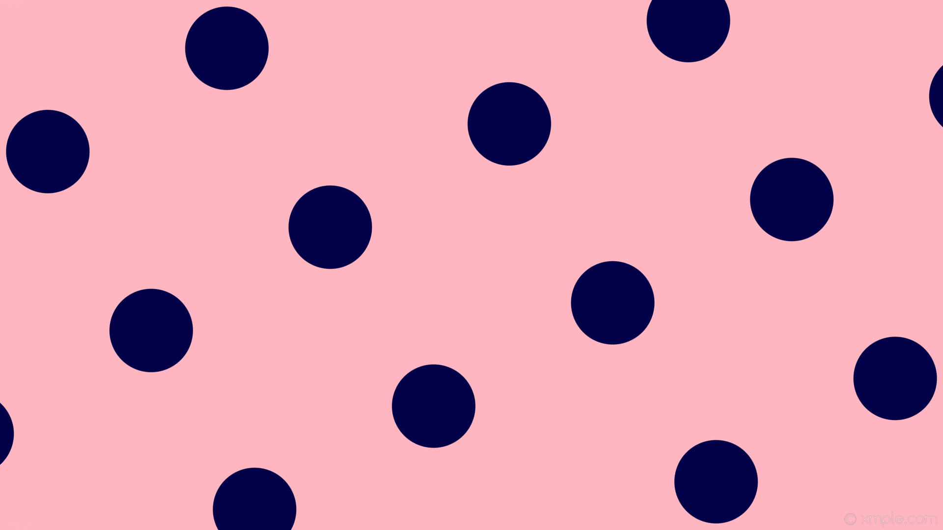 1920x1080 wallpaper pink polka dots spots blue light pink dark blue #ffb6c1 #030248  210Â°